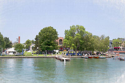 Cities Royalty Free Images - Skaneateles 5 Royalty-Free Image by David Stasiak