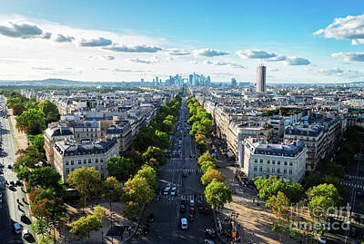 Paris Skyline Royalty-Free and Rights-Managed Images - Skyline of Paris, France by Anastasy Yarmolovich