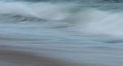 Abstract Landscape Photos - Smooth Sea Abstract New Jersey by Terry DeLuco