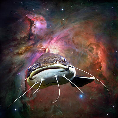 Recently Sold - Science Fiction Rights Managed Images - Space Fish Royalty-Free Image by Art Phaneuf
