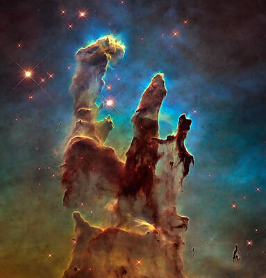 Science Fiction Photos - Space image Pillars of creation by Matthias Hauser