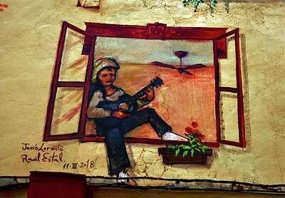 Lipstick - Spanish Wall Art in Cartagena 4 by John Hughes