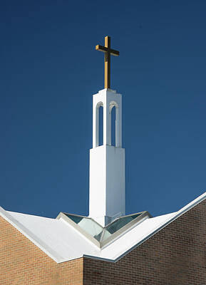 Route 66 - St Benedicts Church Rooftop by Gary Slawsky