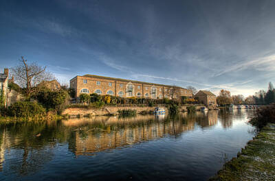 Negative Space Rights Managed Images - St Neots Riverside Royalty-Free Image by Chris Thaxter