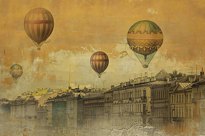 The Bunsen Burner - St Petersburg with air baloons by Jeff Burgess