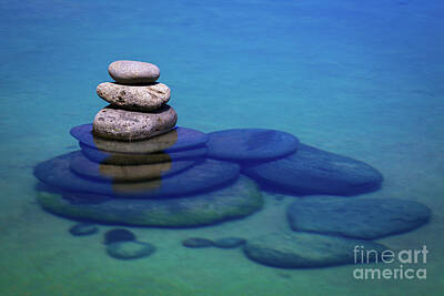 Pool Hall - Stacked Rocks by Anthony Michael Bonafede
