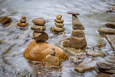 Bath Time - Stacked Rocks by Dale Kincaid