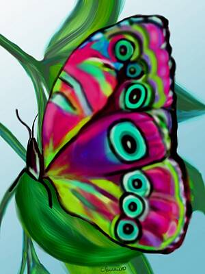 Advertising Archives Rights Managed Images - Stained glass butterfly Royalty-Free Image by Christine Fournier