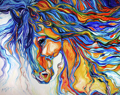 Abstract Paintings - STALLION SOUTHWEST by M BALDWIN by Marcia Baldwin