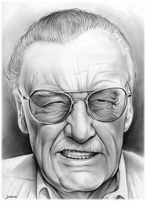Comics Royalty Free Images - Stan Lee Royalty-Free Image by Greg Joens