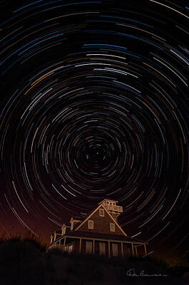 Dan Beauvais Royalty-Free and Rights-Managed Images - Star Trails 1634 by Dan Beauvais