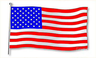 Maps Rights Managed Images - Stars and Stripes Flag Royalty-Free Image by Bigalbaloo Stock