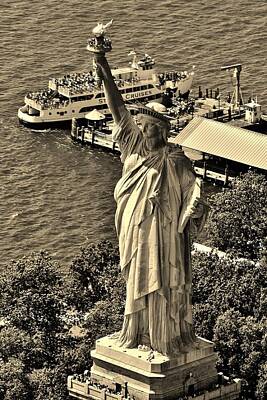 Politicians Photos - Statue of Liberty 5 by Adam Riggs