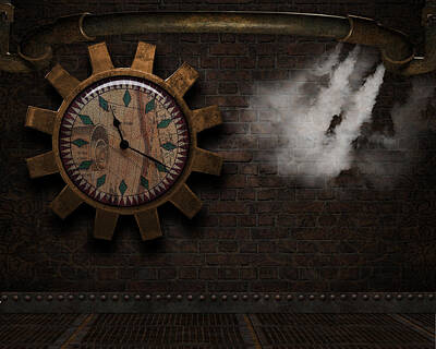 Steampunk Photos - Steampunk Room by Suzanne Amberson