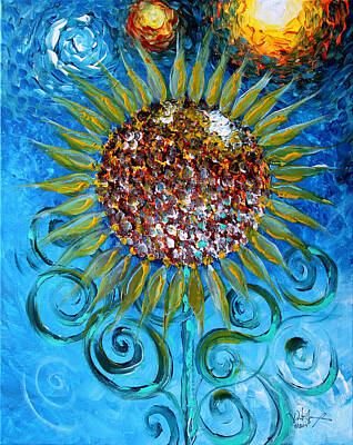 Sunflowers Paintings - Still Crazy About You by J Vincent Scarpace