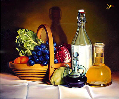 Still Life Royalty-Free and Rights-Managed Images - Still Life in Oil by Patrick Anthony Pierson