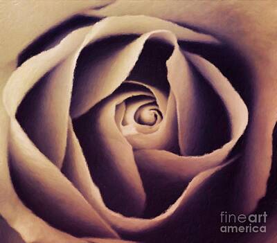 Roses Paintings - Stone Roses by Esoterica Art Agency