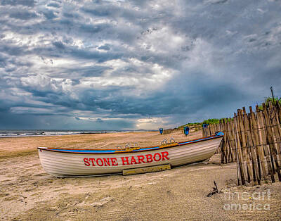 Sports Tees - Storm Clouds in Stone Harbor by Nick Zelinsky Jr