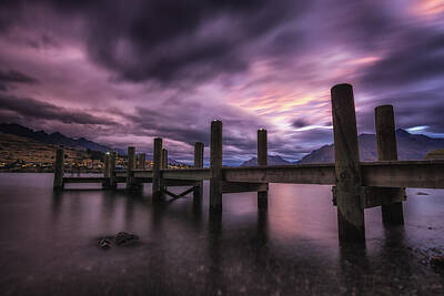 Western Buffalo Royalty Free Images - Storm Over Lake Wakatipu Royalty-Free Image by Aaron Choi