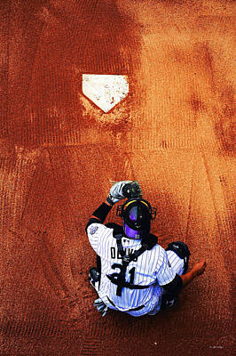 Baseball Rights Managed Images - Strike Three Royalty-Free Image by Darryl Gallegos