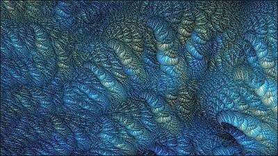 Winter Animals - String Theory-2 Blue by Doug Morgan