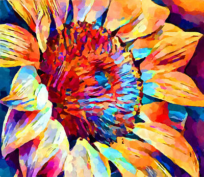 Sunflowers Paintings - Sunflower 2 by Chris Butler