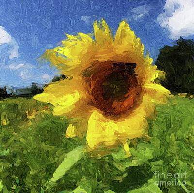 Sunflowers Digital Art - Sunflower by Eleanor Abramson