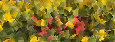Sunflowers Digital Art - Sunflower Fields Abstract Squares Part 6 by Jason Freedman