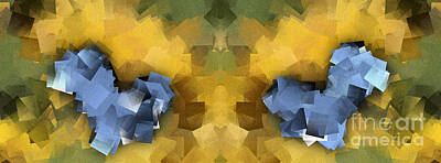 Sunflowers Digital Art - Sunflower Fields Abstract Squares Part 8 by Jason Freedman