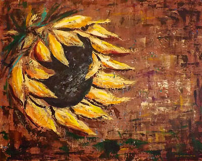Sunflowers Paintings - Sunflower by Gina De Gorna