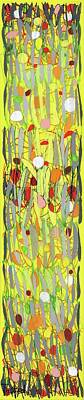 Abstract Flowers Paintings - Sunny Days Four by Lynne Taetzsch