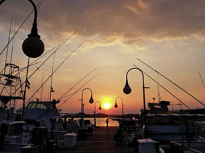 Cities Rights Managed Images - Sunset At The End Of The Talbot St Pier Royalty-Free Image by Robert Banach