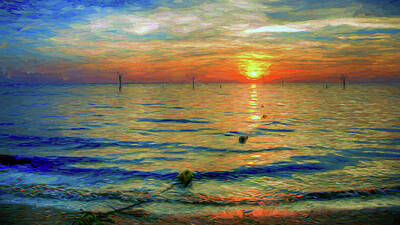 Beers On Tap - Sunset Impressions by Jerry Gammon
