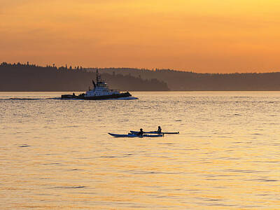 Tranquil Waters - Sunset Kayaking by Kyle Wasielewski