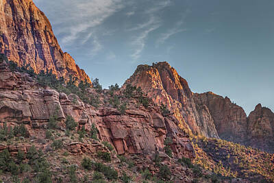 Gaugin - Sunset Lighting At Zion by James Woody