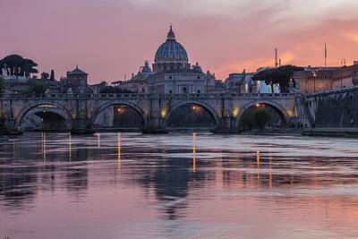 Stellar Interstellar Rights Managed Images - Sunset over the Vatican  Royalty-Free Image by John McGraw
