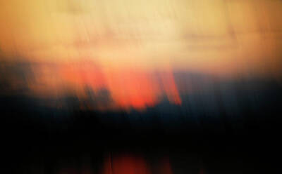 Recently Sold - Abstract Landscape Photos - Sunset Raining Down by Marilyn Hunt