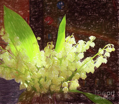 Lilies Digital Art - Sweet Lily by Angela Maher