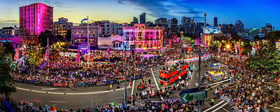 Skylines Rights Managed Images - Sydney Mardi Gras Parade Royalty-Free Image by Az Jackson