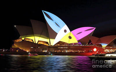 Garden Tools - Sydney Opera House during Vivid Sydney with Toucans by Leah-Anne Thompson