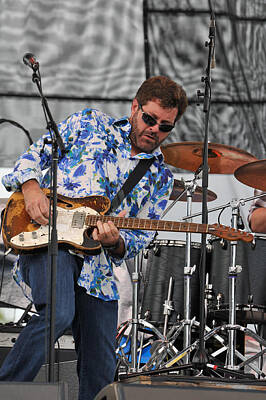 Musician Photos - Tab Benoit plays his 1972 Fender Telecaster Thinline Guitar by Ginger Wakem