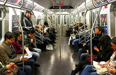 Whimsically Poetic Photographs - Take a Ride on the NYC subway - Doc Braham - All Rights Reserved by Doc Braham