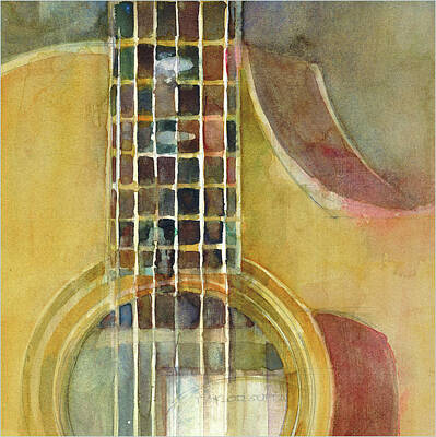 Royalty-Free and Rights-Managed Images - Taylor Acoustic Guitar by Dorrie Rifkin