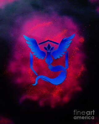 Comics Paintings - Team Mystic by Moore Creative Images