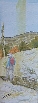 Mountain Paintings - Tejas Trail Doodle by Joel Deutsch