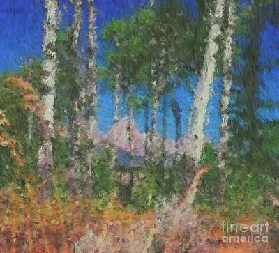 Sultry Plants Rights Managed Images - Tetons and Aspens Royalty-Free Image by Ed Moore