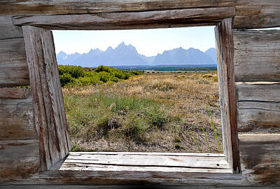 From The Kitchen - Tetons from Cunninghams Cabin by Alan Toepfer