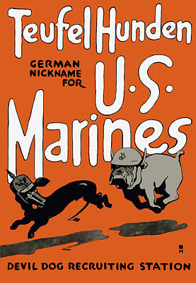 Giuseppe Cristiano - Teufel Hunden - German Nickname For US Marines by War Is Hell Store