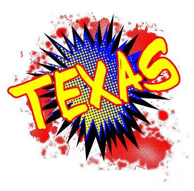 Comics Royalty-Free and Rights-Managed Images - Texas Comic Exclamation by Bigalbaloo Stock