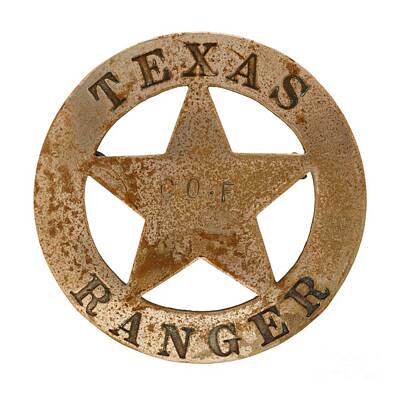 Outerspace Patenets - Texas Ranger Company F Law Enforcement Badge 1919 by Peter Ogden